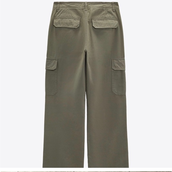 Zara Pants & Jumpsuits Zara Trf High Rise Straight Cargo Pants